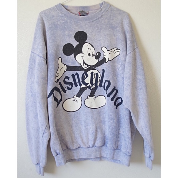 Disney Sweaters - VINTAGE DISNEYLAND MICKEY MOUSE TIE DYE CREWNECK